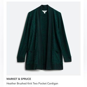 Stitch Fix Market & Spruce Small NWT Halls Brushed Knit 2 Pocket Cardigan.
